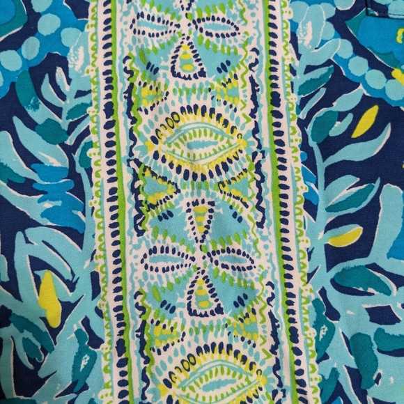EUC! Lilly Pulitzer Kelby Stretch Shift Dress Midnight Cove Engineered Size 4 - Picture 5 of 13